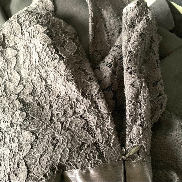 Frenchi Short Cocktail Black Lace Dress High Neck size Large - Picture 8 of 8